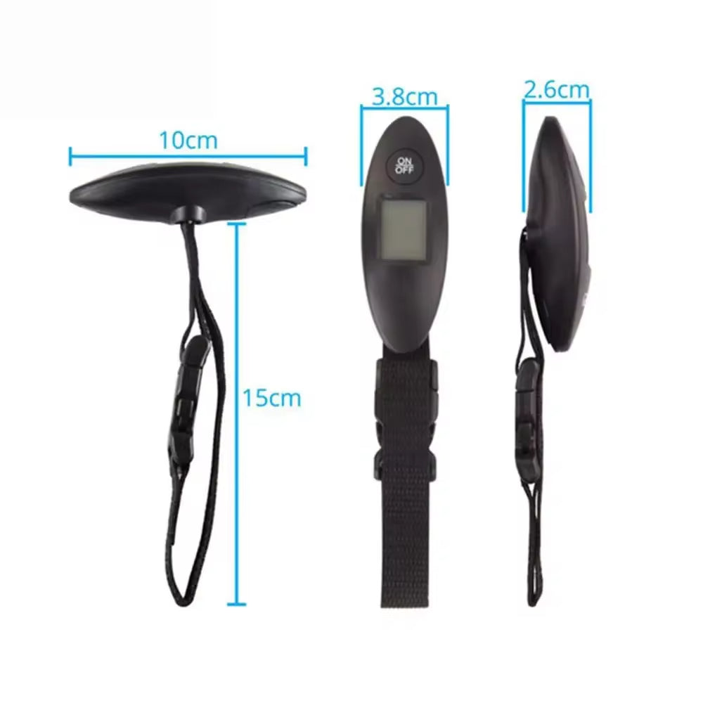 מיני LCD 40 קילוגרם / 100 גרם משקל אלקטרוני דיגיטלי למזוודה ניידת משקל תיק נסיעות עם ידית משקל תליית חוג דגים