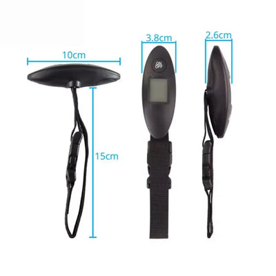 מיני LCD 40 קילוגרם / 100 גרם משקל אלקטרוני דיגיטלי למזוודה ניידת משקל תיק נסיעות עם ידית משקל תליית חוג דגים